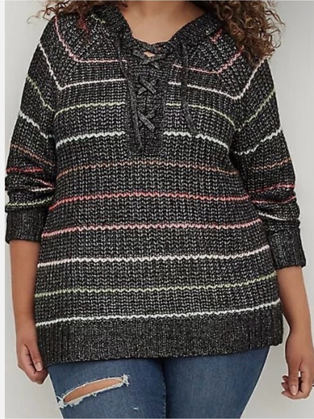 Torrid Chunky Knit Pullover Raglan Sweater Plus Size 3X